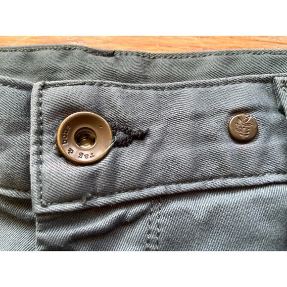 RAG & BONE Fatigue Green Flat Front Tapered Chinos Mens sz 30 - Picture 6 of 15